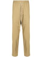 Bassike Drawstring Straight-leg Trousers - Brown