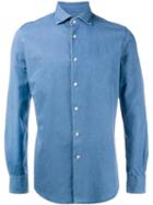 Incotex 'ween' Denim Shirt, Men's, Size: 40, Blue, Cotton
