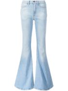 Off-white Stretch Bootcut Jeans, Women's, Size: 26, Blue, Cotton/spandex/elastane