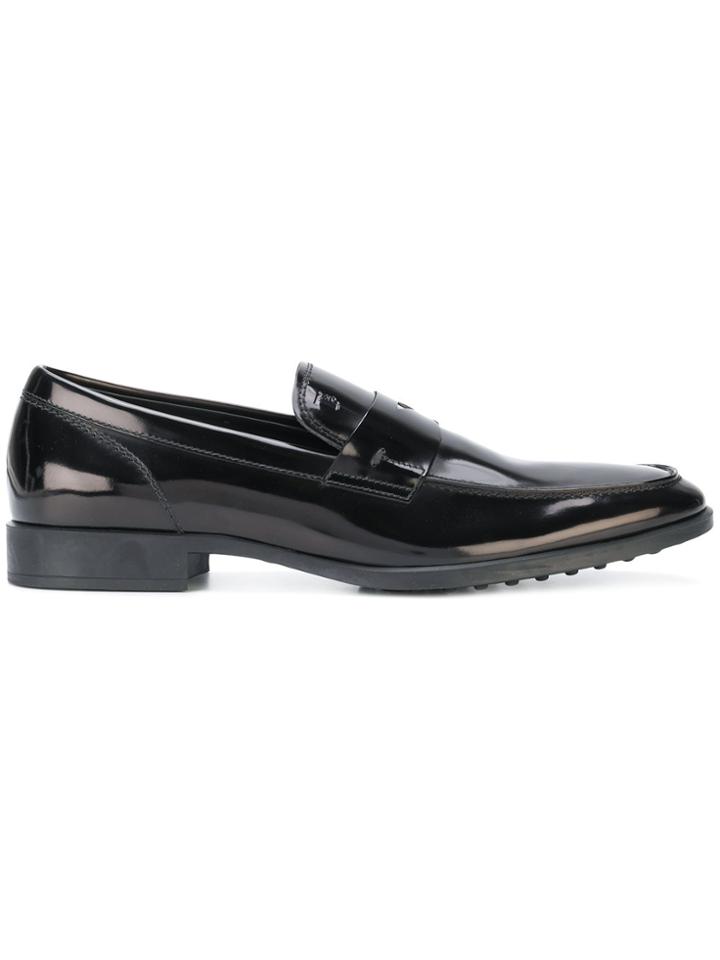 Tod's Patent Leather Loafers - Black