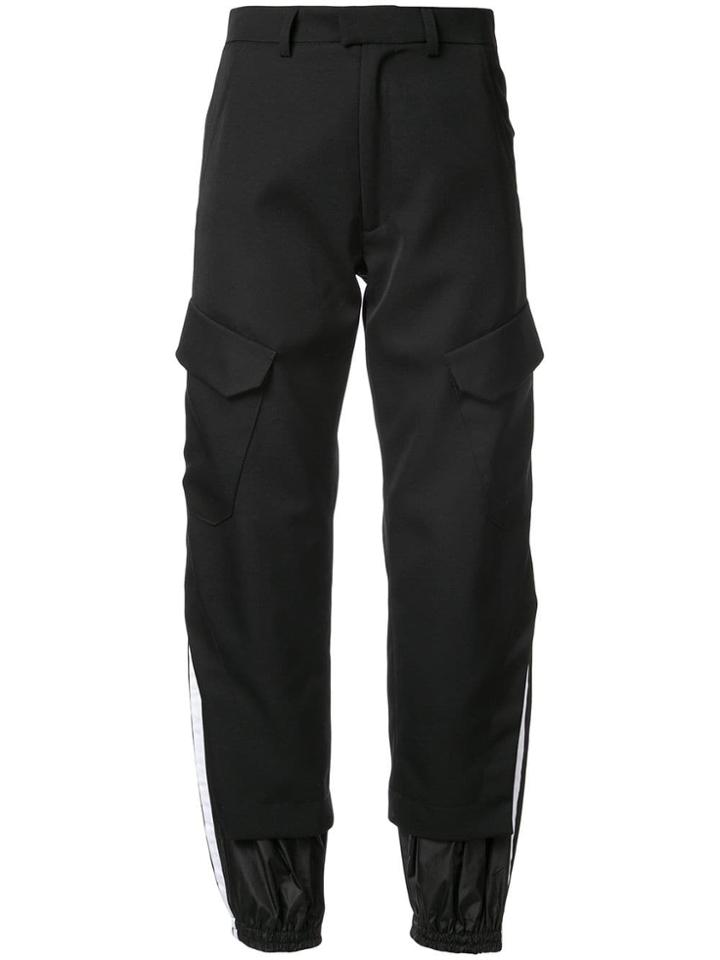 Delada Tapered Cargo Trousers - Black