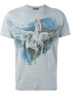 Etro Pegasus Print T-shirt, Men's, Size: Small, Grey, Cotton