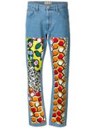 Jour/né Patch Print Straight Leg Jeans - Blue