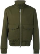 Ami Alexandre Mattiussi - Zipped Jacket - Men - Cotton/viscose - Xl, Green, Cotton/viscose