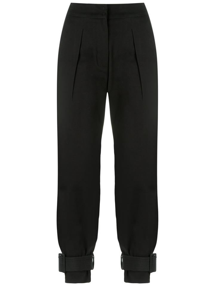 Egrey - Cropped Trousers - Women - Cotton/spandex/elastane - 44, Women's, Black, Cotton/spandex/elastane