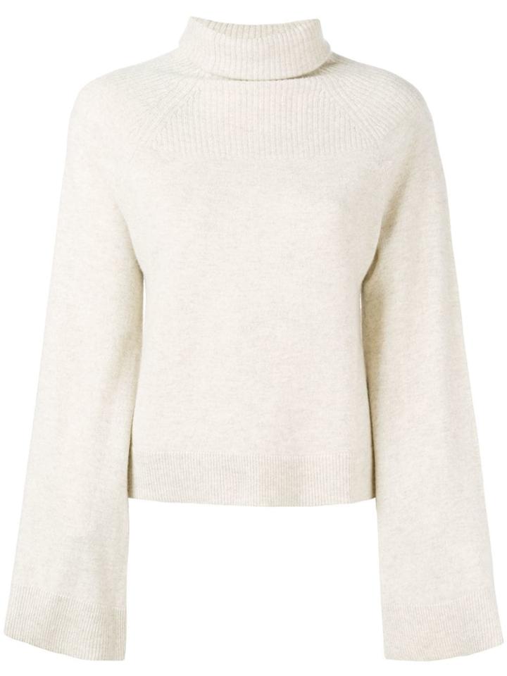 Pringle Of Scotland Turtleneck Cropped Jumper - Neutrals
