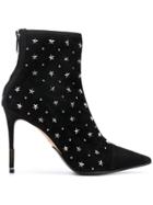 Balmain Star Studded Ankle Boots - Black