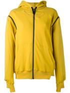 A.f.vandevorst - Zipped Hoodie - Women - Cotton - 34, Yellow/orange, Cotton