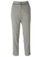 Etro Geometric Print Cropped Trousers, Women's, Size: 48, Black, Cotton/polyamide/polyester/spandex/elastane
