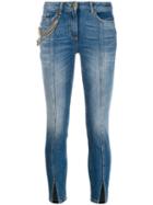 Elisabetta Franchi Chain Embellished Skinny Jeans - Blue
