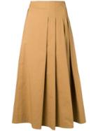 Ql2 Plain Mid-length Skirt - Neutrals
