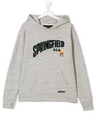 Finger In The Nose Teen Direct From Springfield Hoodie - Grey