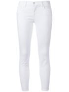 J Brand Cropped Jeans, Women's, Size: 28, White, Cotton/polyester/spandex/elastane