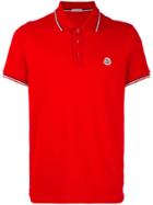 Moncler Short Sleeve Polo Shirt - Red