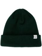 Norse Projects Knitted Beanie Hat - Green