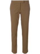 Joseph - Slim-fit Trousers - Women - Cotton/spandex/elastane/viscose - 40, Brown, Cotton/spandex/elastane/viscose