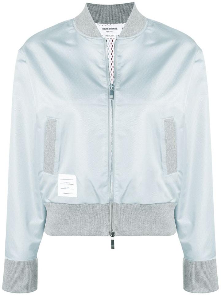 Thom Browne Center Back Ripstop Bomber - Grey