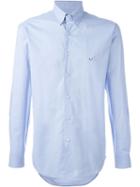 Etro Button Down Shirt, Men's, Size: 41, Blue, Cotton