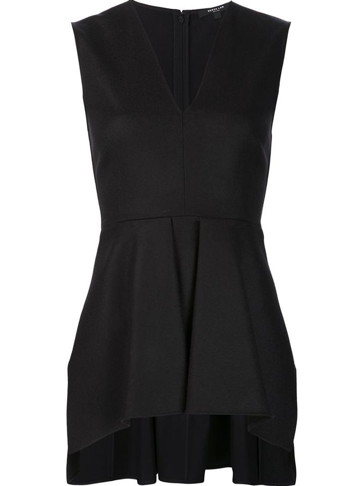 Derek Lam Handkerchief Hem V-neck Blouse