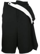 Moohong Layered Drop-crotch Shorts - Black
