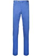 Pt01 Slim-fit Cropped Chinos, Men's, Size: 46, Blue, Cotton/elastolefin