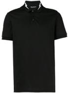 Neil Barrett Lightning Bolt Print Polo Shirt - Black