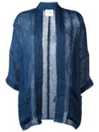 Forte Forte Kimono Jacket, Women's, Size: Ii, Blue, Linen/flax