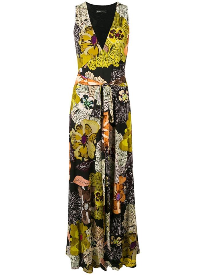 Etro Sleeveless Floral Maxi Dress - Brown