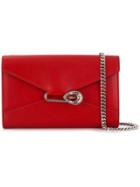 Alexander Mcqueen Crystal Pin Crossbody Bag - Red