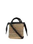 Muun Rita Small Woven Tote Bag - Black