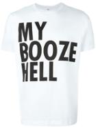 House Of Voltaire Jeremy Deller My Booze Hell T-shirt, Men's, Size: Medium, White, Cotton