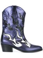 Chiara Ferragni Flame Western Boots