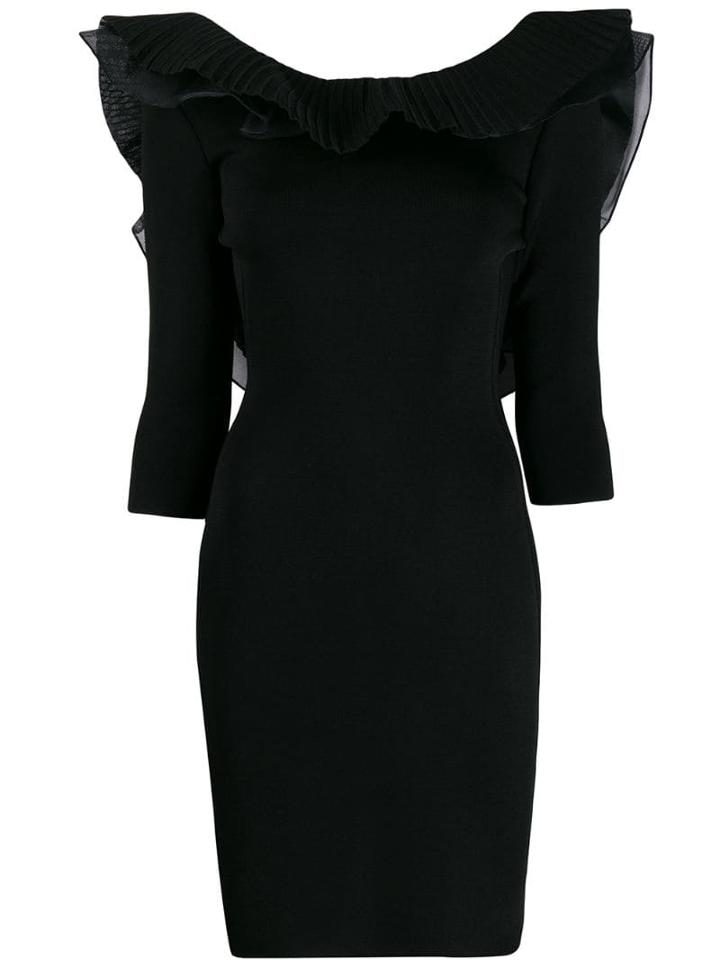 Antonino Valenti Ruffle Trim Dress - Black