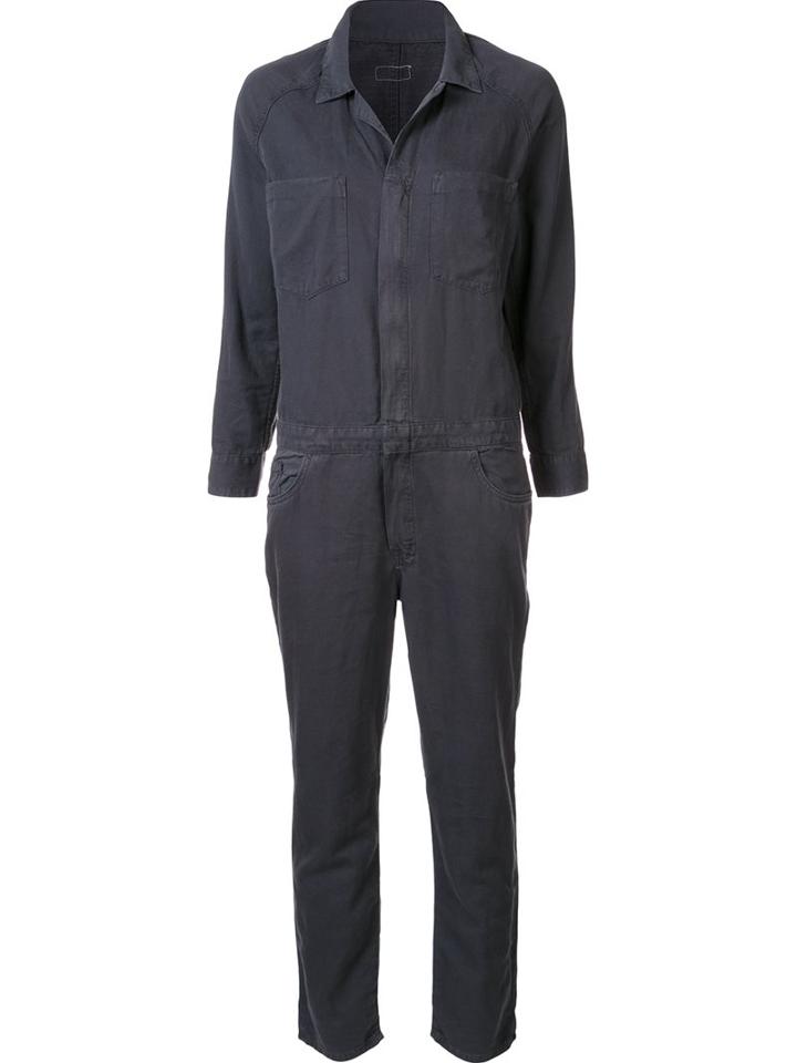 Mother Denim Jumpsuit, Women's, Size: Medium, Grey, Cotton/lyocell