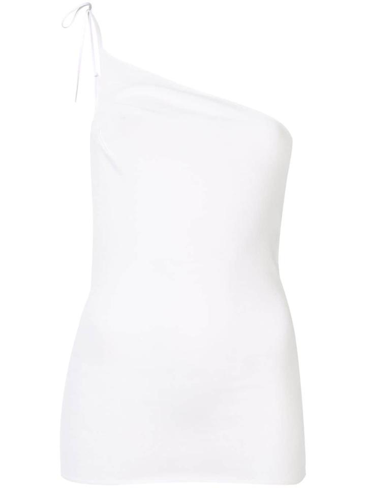 Jacquemus Striped Asymmetric Skirt - White