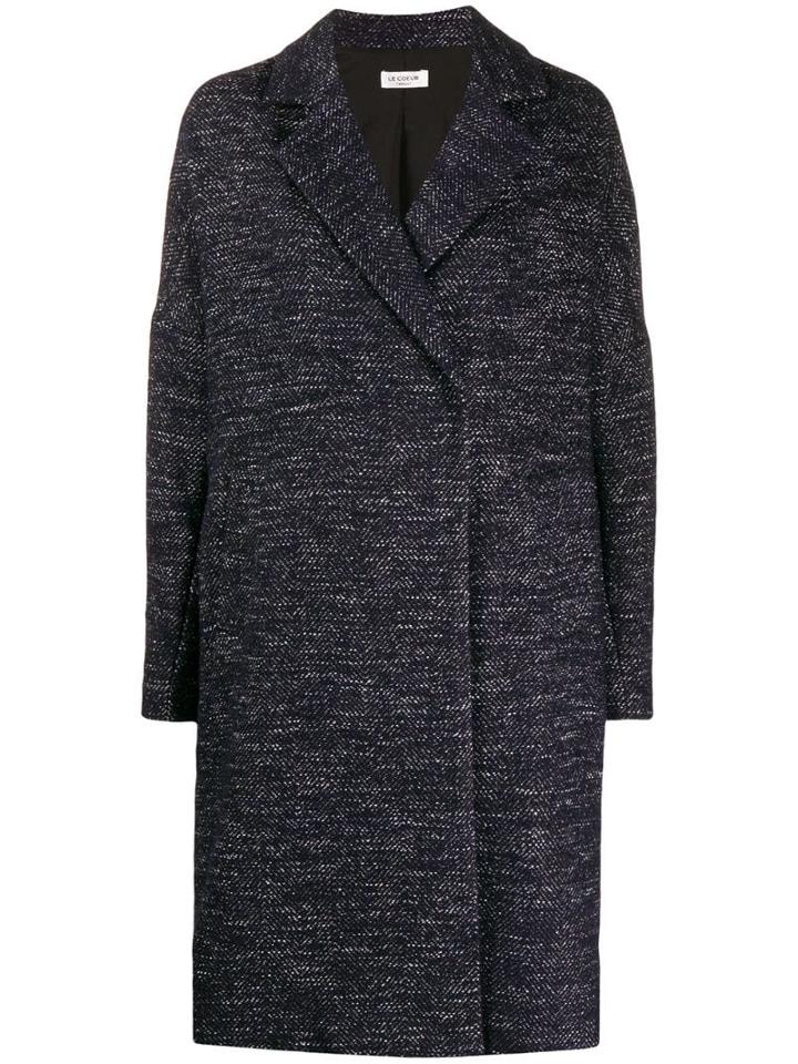 Twin-set Belted Midi Coat - Blue