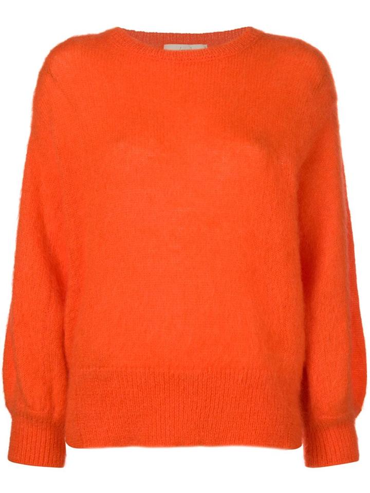 Maison Flaneur Crew Neck Sweater - Yellow & Orange