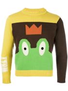 Walter Van Beirendonck Vintage Frog Intarsia Jumper - Brown