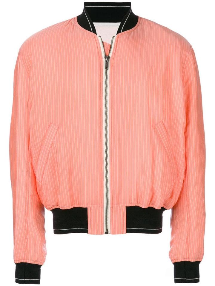 Haider Ackermann Striped Bomber Jacket - Yellow