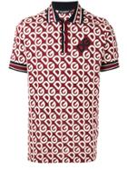 Dolce & Gabbana Monogram-print Polo Shirt - Red