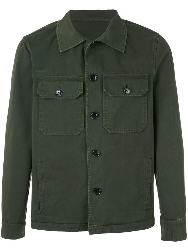 Mp Massimo Piombo - Military Shirt Jacket - Men - Cotton - 52, Green, Cotton