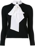 Alice+olivia Neck Tie Jumper