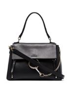 Chloé Black Faye Day Medium Leather Shoulder Bag