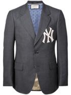 Gucci Tailored Blazer With Ny Yankees&trade; Patch - Grey