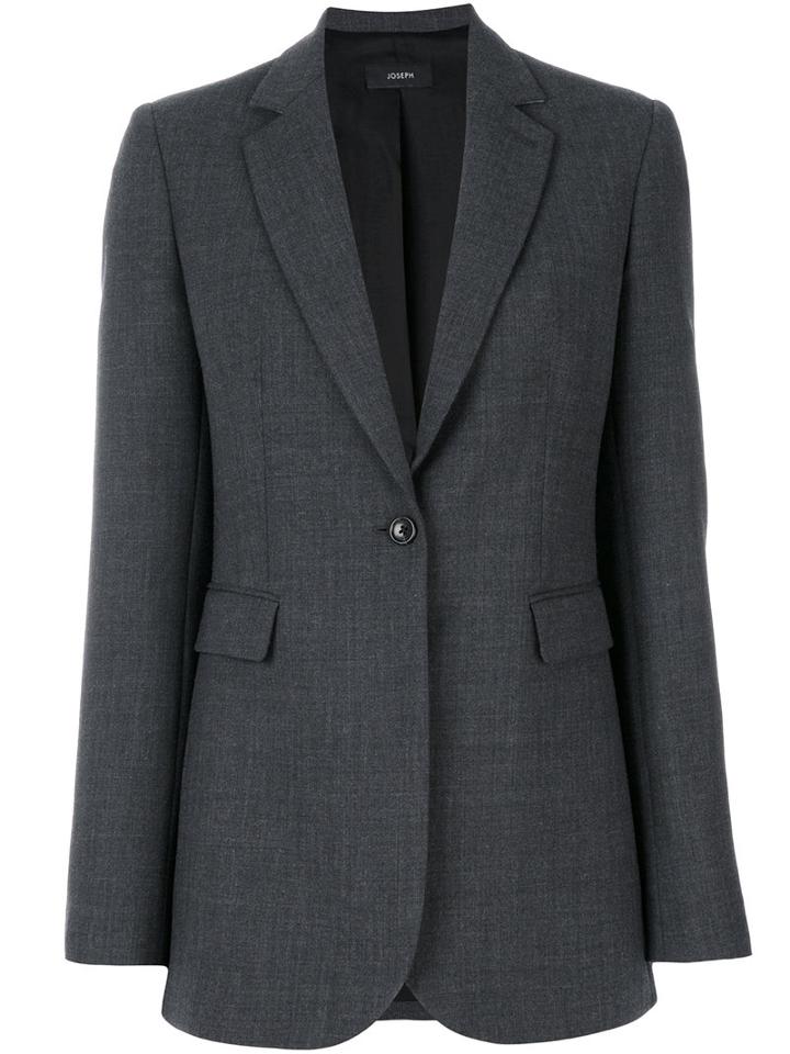 Joseph - Classic Single Breasted Blazer - Women - Viscose/polyester/wool/spandex/elastane - 36, Grey, Viscose/polyester/wool/spandex/elastane