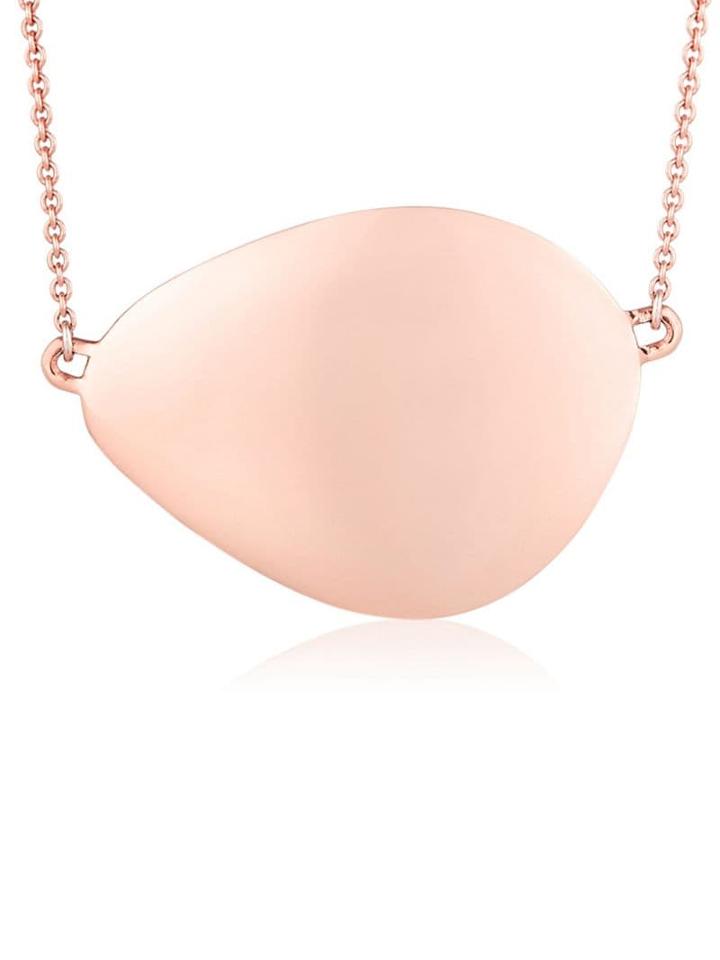 Monica Vinader Nura Large Teardrop Necklace - Pink