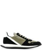 Rick Owens Panelled Lace-up Sneakers - Green