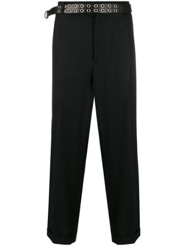 Magliano Super Pence Belted Tailored Trousers - Black
