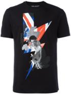 Neil Barrett Punked Britain T-shirt, Men's, Size: Xs, Black, Cotton