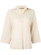 Vince Stretch Oversized Shirt, Women's, Size: Large, Nude/neutrals, Viscose/spandex/elastane